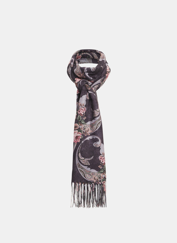 laura Paisley Print Scarf