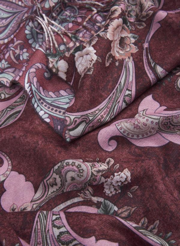 Laura Paisley Print Scarf