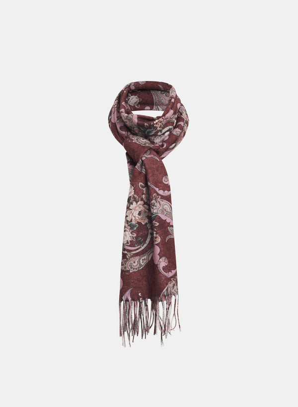 laura Paisley Print Scarf
