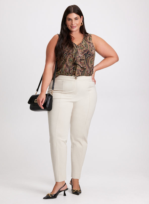 laura Paisley Print Tank Top & Slim Leg Pants