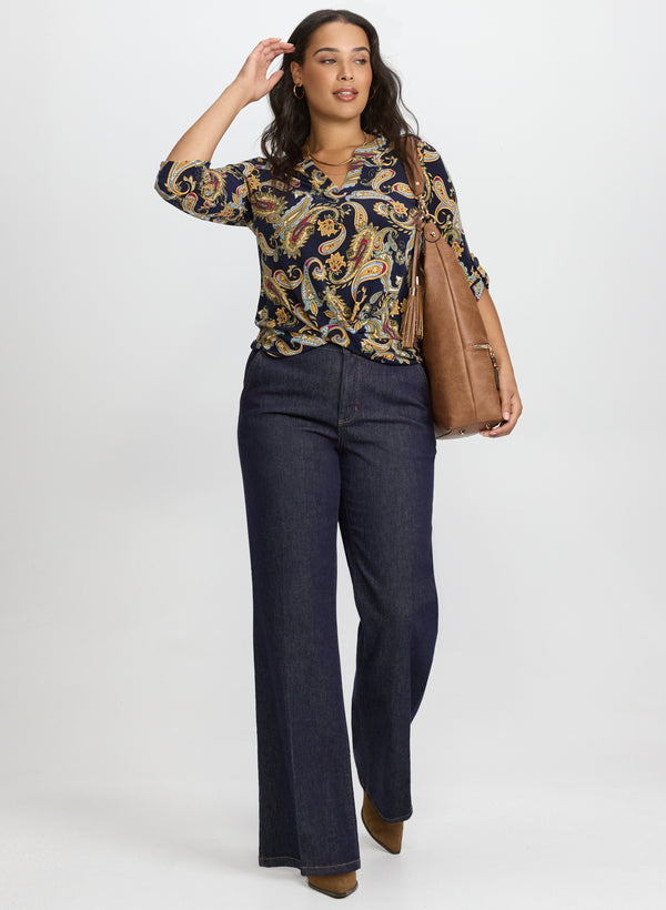 Laura Paisley Print Top
