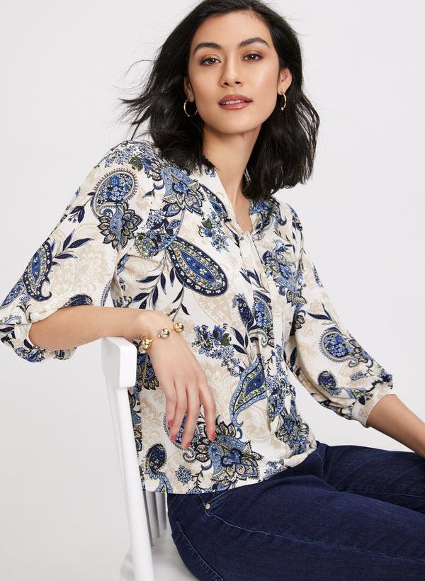 laura Paisley Print Top