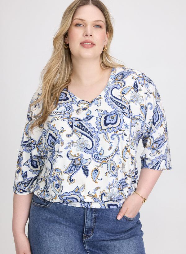 laura Paisley Print Top