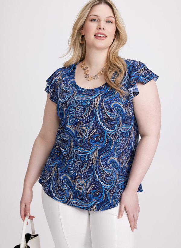 laura Paisley Print Top