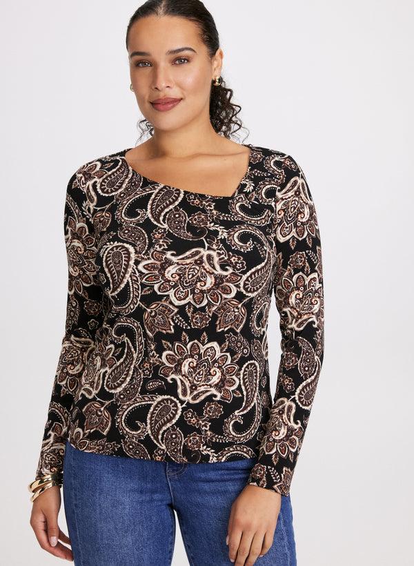 Laura Paisley Print Top
