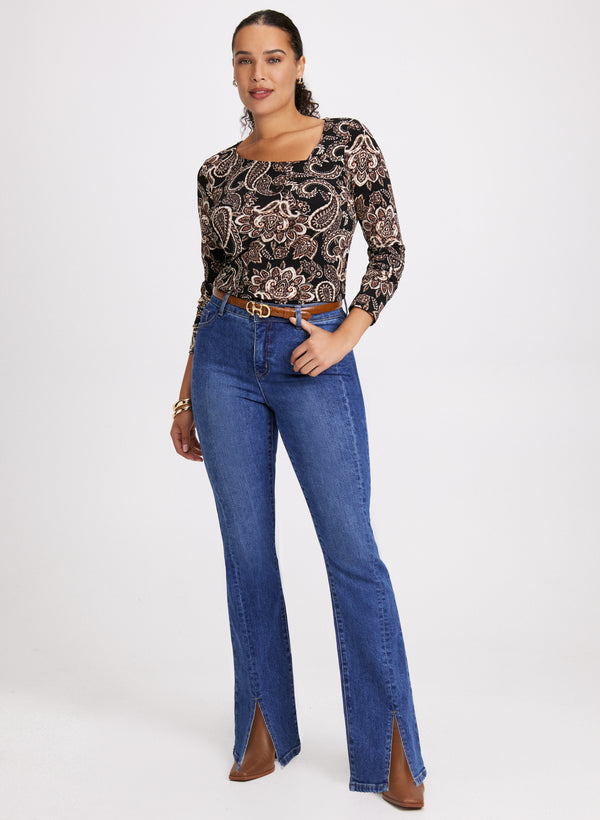 Laura Paisley Print Top