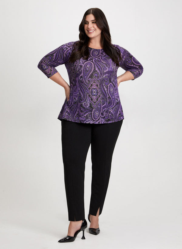 laura Paisley Top & City Fit Pants