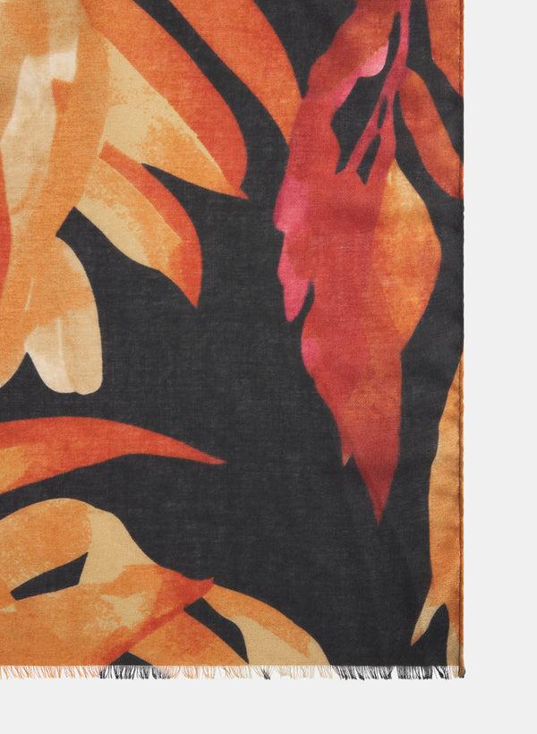 Laura Palm Print Scarf