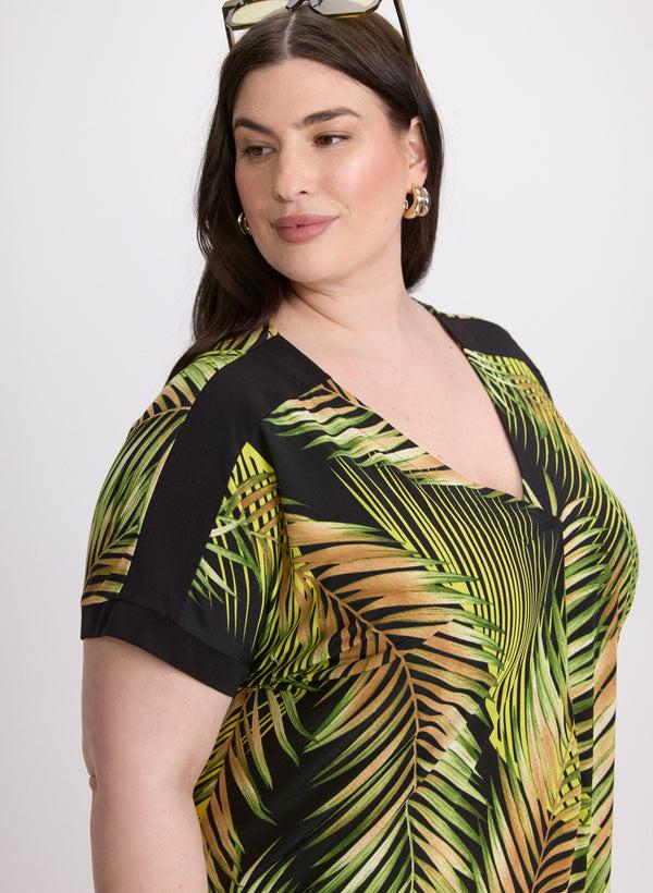 Laura Palm Print T-Shirt