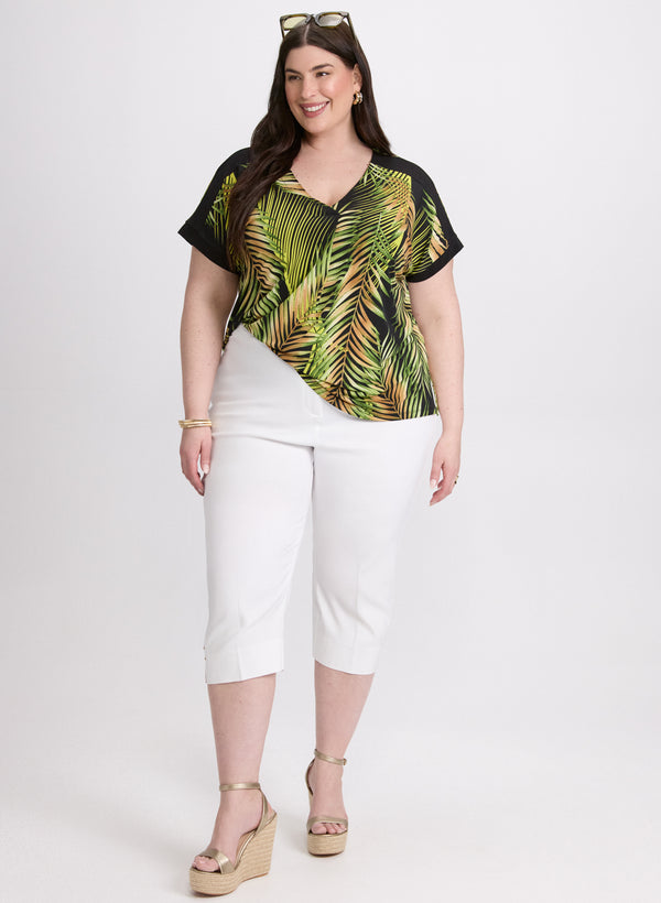 Laura Palm Print T-Shirt