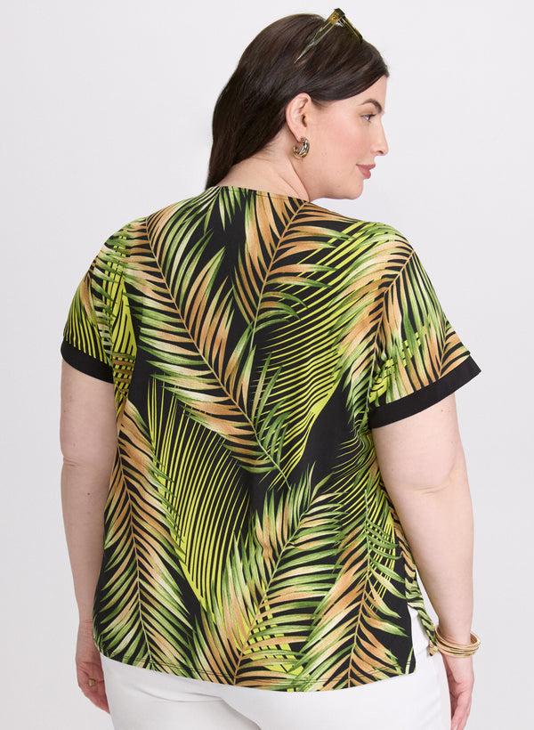 Laura Palm Print T-Shirt