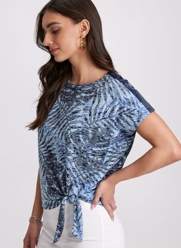 Laura Palm Print T-Shirt