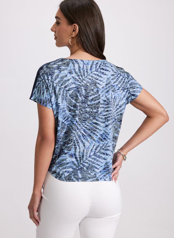 Laura Palm Print T-Shirt