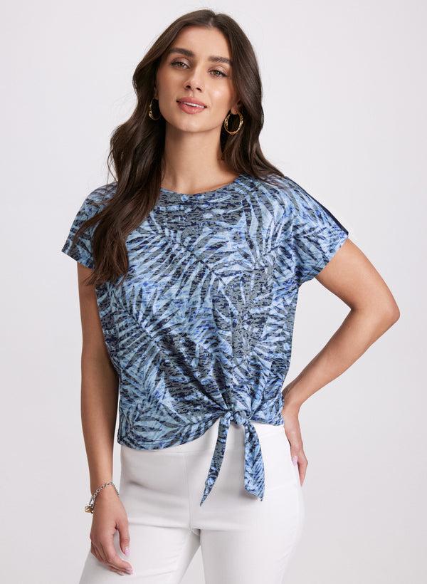 laura Palm Print T-Shirt