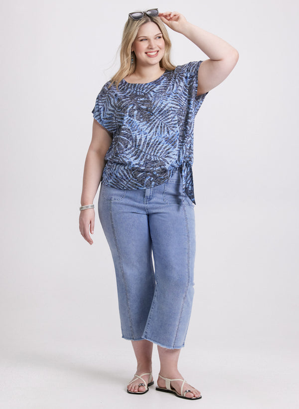 Laura Palm Print T-Shirt