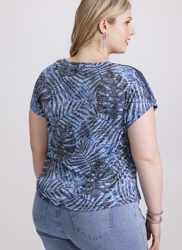 Laura Palm Print T-Shirt