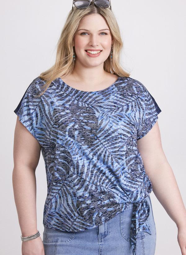 laura Palm Print T-Shirt