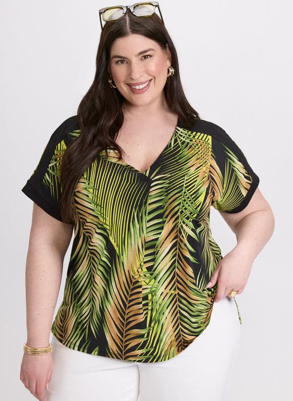 laura Palm Print T-Shirt