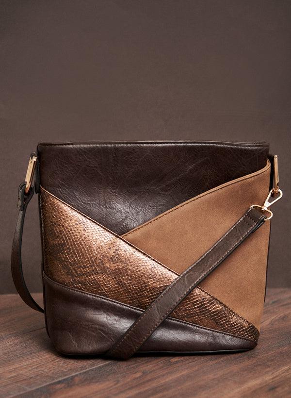 laura Patchwork Bucket Bag