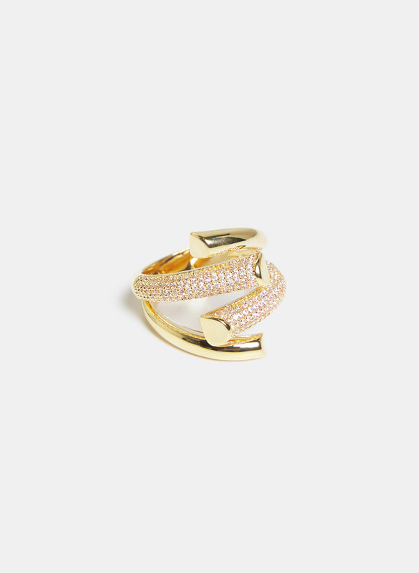 laura Pavé Claw Ring