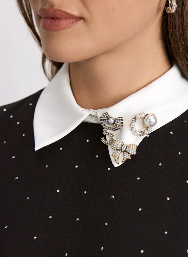 Laura Pearl Brooch Set