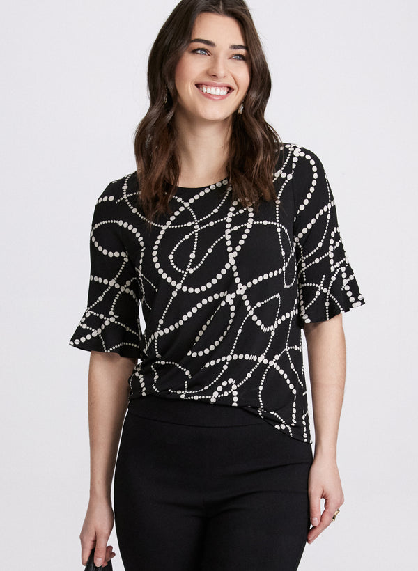 laura Pearl Print Top