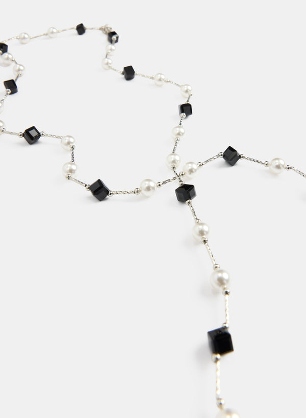 Laura Pearl & Stone Necklace