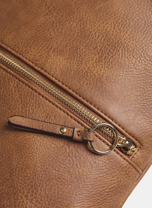 Laura Pebble Grain Bucket Handbag