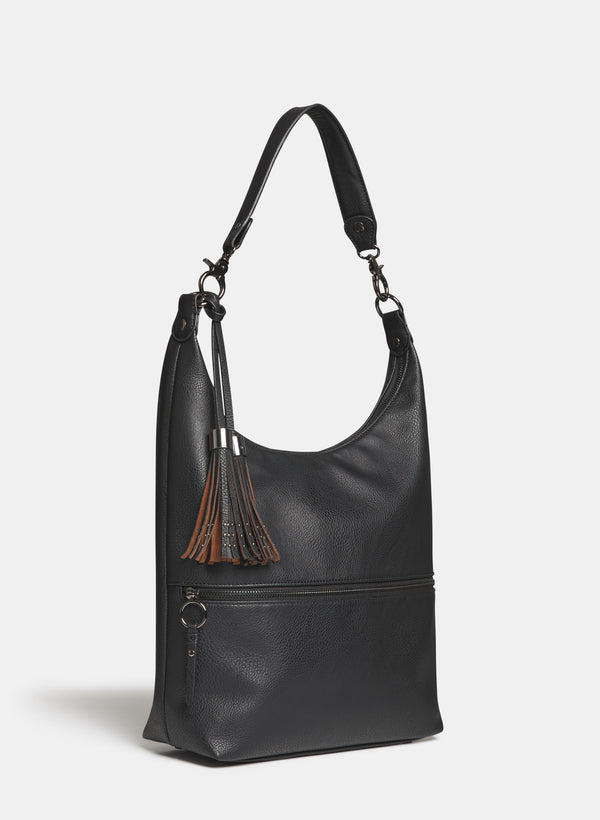 Laura Pebble Grain Bucket Handbag