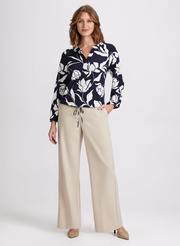 Laura Peony Print Blouse