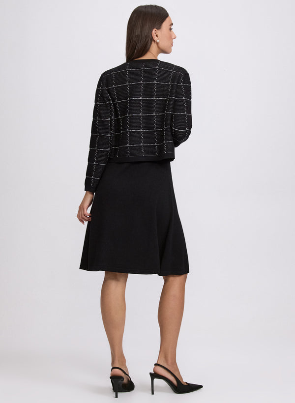 Laura Plaid Jacket & Knit Dress