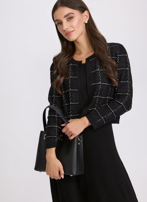 Laura Plaid Jacket & Knit Dress