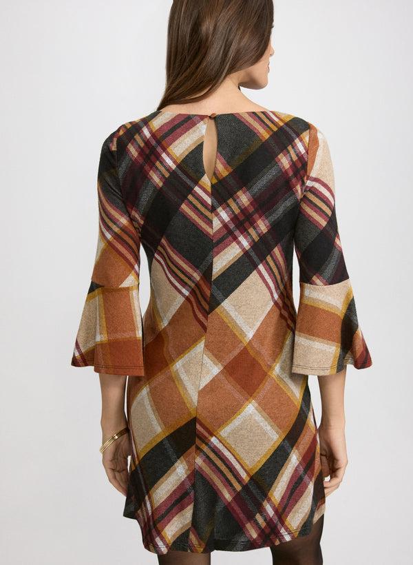 Laura Plaid Sweater Dress
