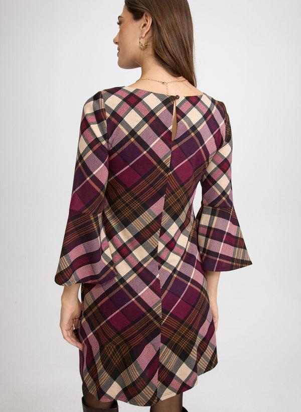 Laura Plaid Sweater Dress