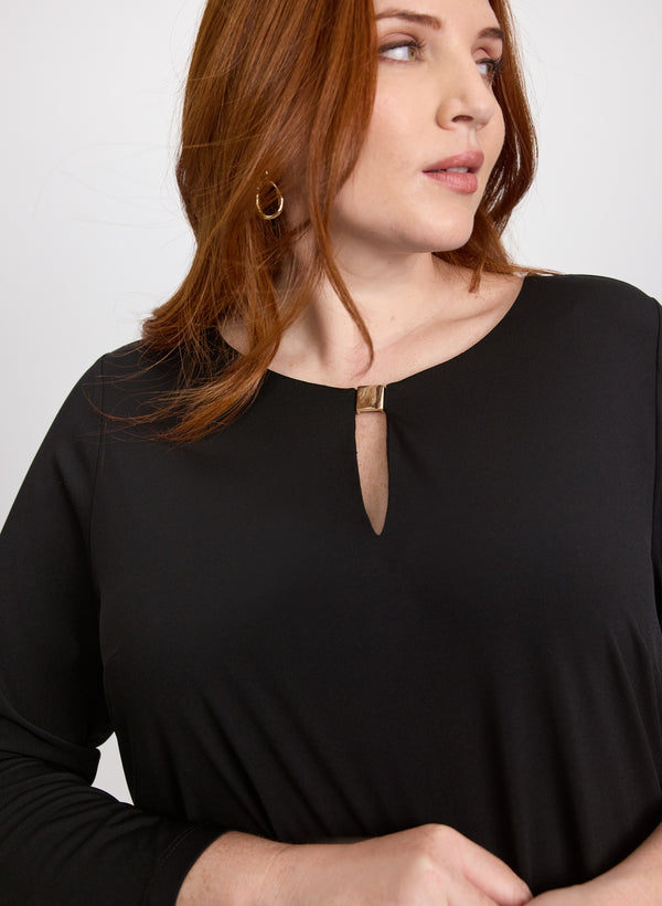 Laura Pleated Chiffon Detail Blouse