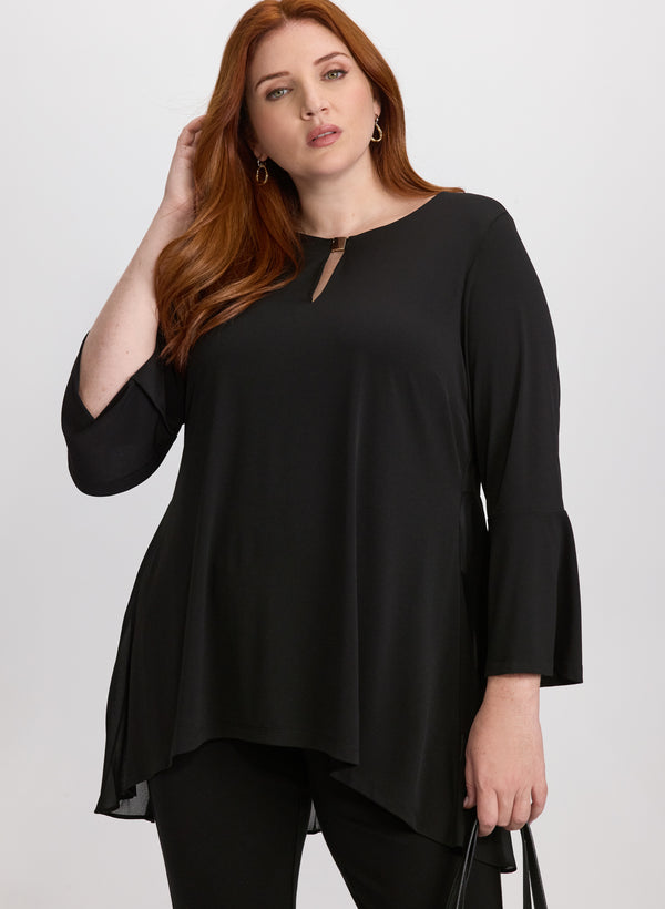 laura Pleated Chiffon Detail Blouse