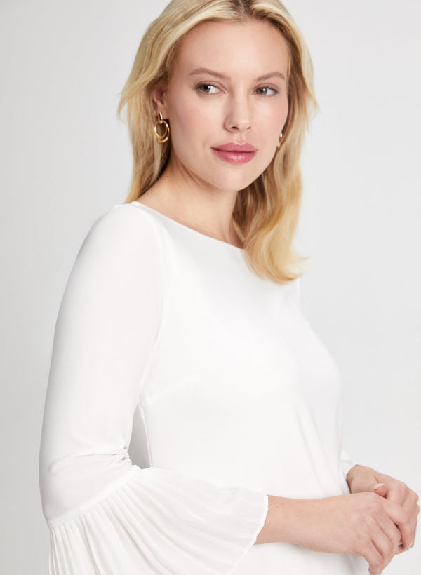 Laura Pleated Cuff Detail Top