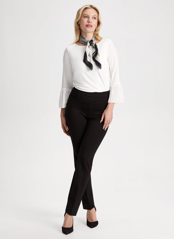 Laura Pleated Cuff Detail Top