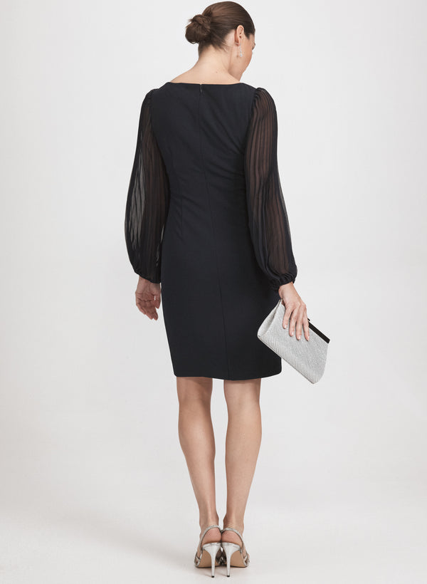Laura Pleated Sleeve Dress