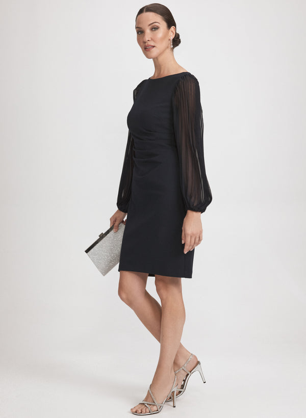 Laura Pleated Sleeve Dress