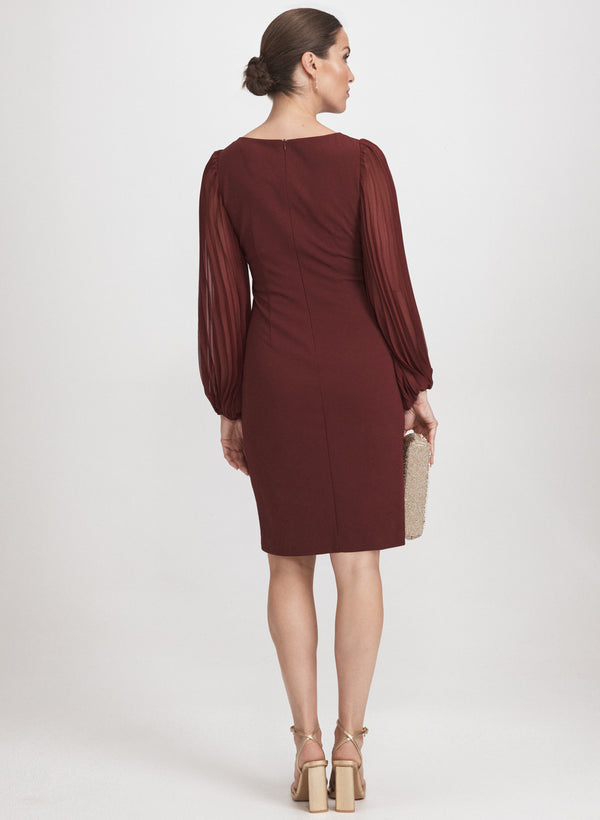 Laura Pleated Sleeve Dress