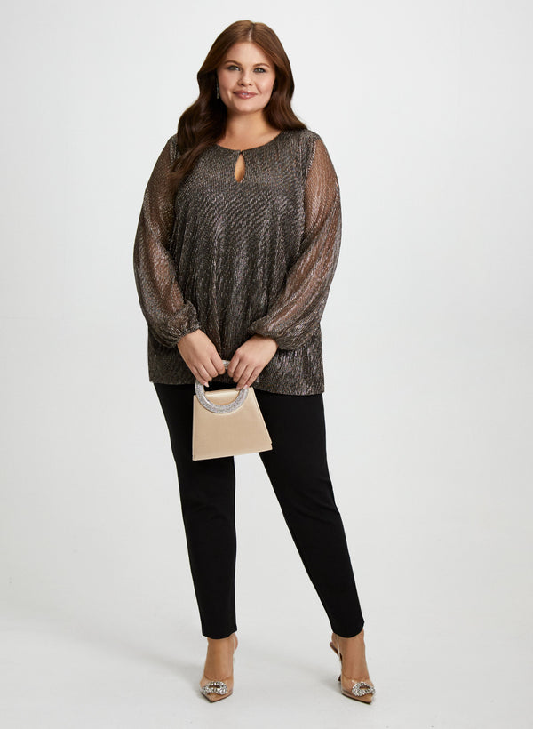 laura Plissé Top & Bow Detail Pants