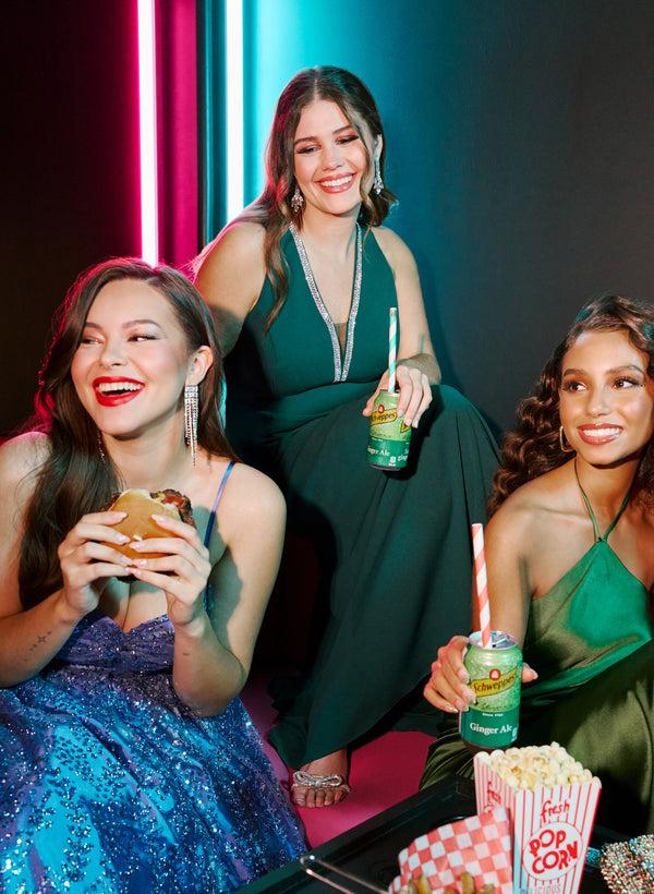 Laura Plunging Neck Maxi Dress