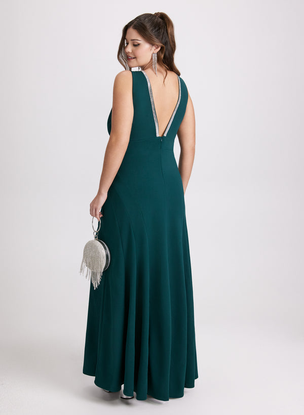 Laura Plunging Neck Maxi Dress