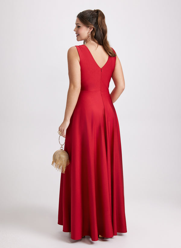 Laura Plunging Neckline Maxi Dress