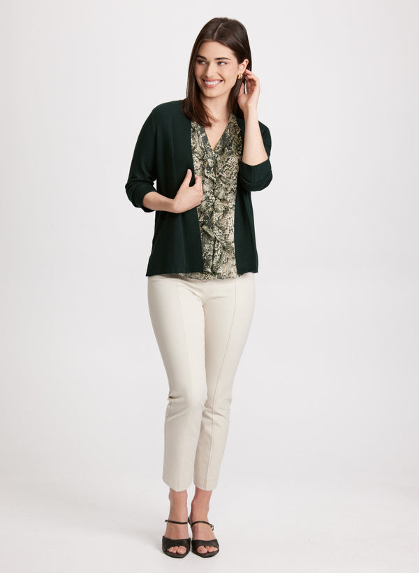 Laura Pointelle Stitch Cardigan