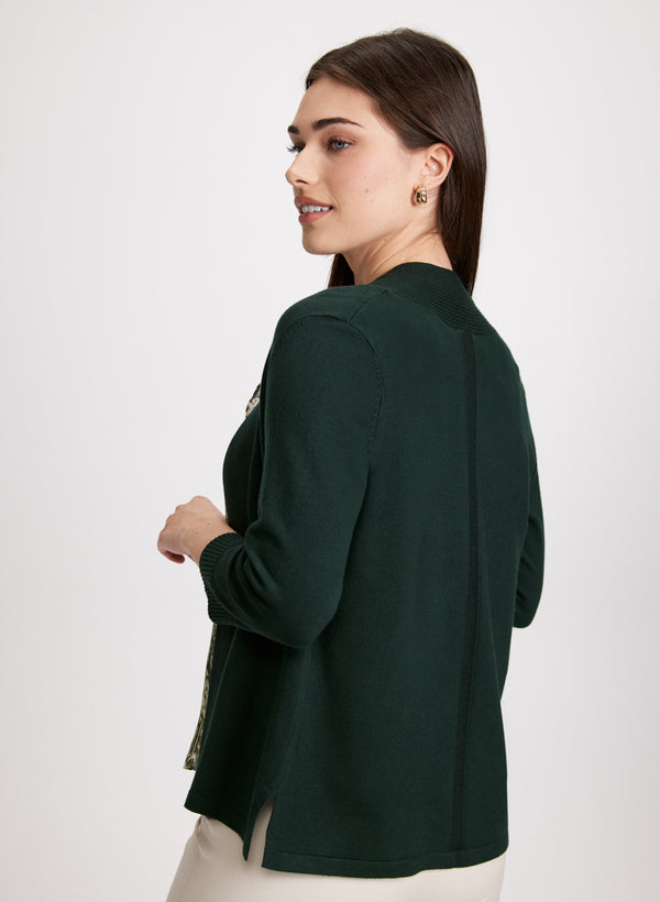 Laura Pointelle Stitch Cardigan