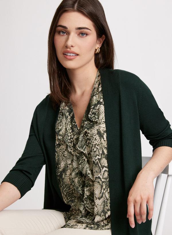 laura Pointelle Stitch Cardigan
