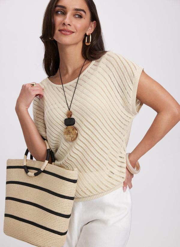 laura Pointelle Stitch Sweater