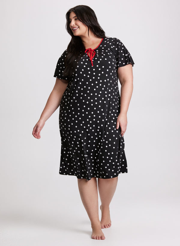laura Polka Dot Night Gown